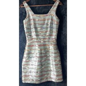 Kirribilla San Francisco Party Dress Metallic Pockets Side Zip Women’s Size 0